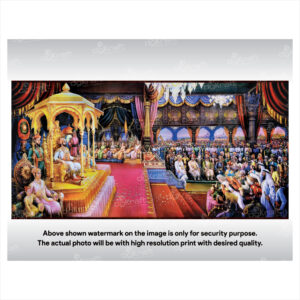Chhatrapati Shivaji Maharaj Rajyabhishek Sparkle Laminated Photo Print (Without Frame) (VP-02)