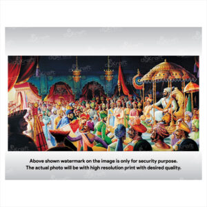 Chhatrapati Shivaji Maharaj Rajyabhishek Sparkle Laminated Photo Print (Without Frame) (VP-03)