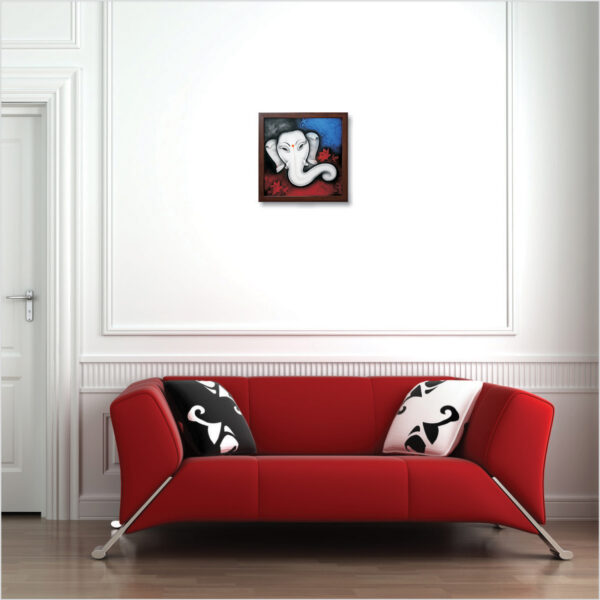 Lord Ganesha Canvas Frame (CF-03) - Image 2