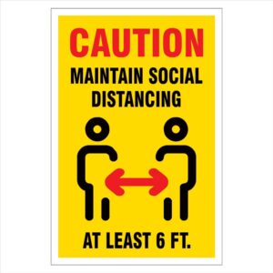 Coronavirus Poster (Covid-19 Safety Sign) - 100% Waterproof (VS-04)