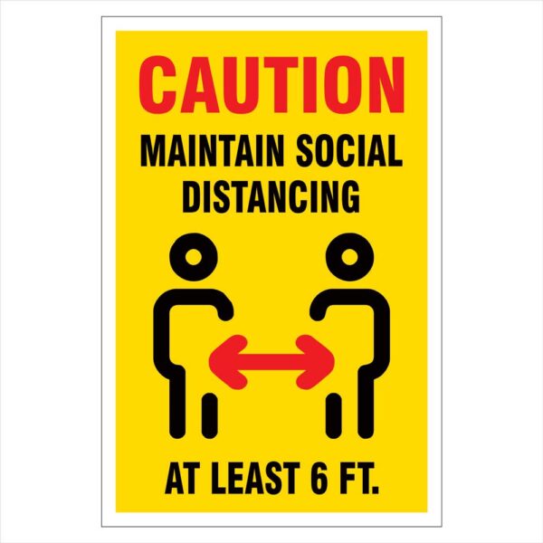 Coronavirus Poster (Covid-19 Safety Sign) - 100% Waterproof (VS-04)