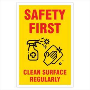 Coronavirus Poster (Covid-19 Safety Sign) - 100% Waterproof (VS-06)