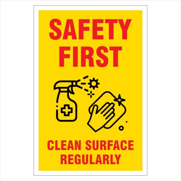 Coronavirus Poster (Covid-19 Safety Sign) - 100% Waterproof (VS-06)