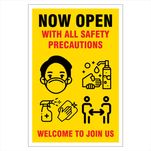 Coronavirus Poster (Covid-19 Safety Sign) - 100% Waterproof (VS-10)