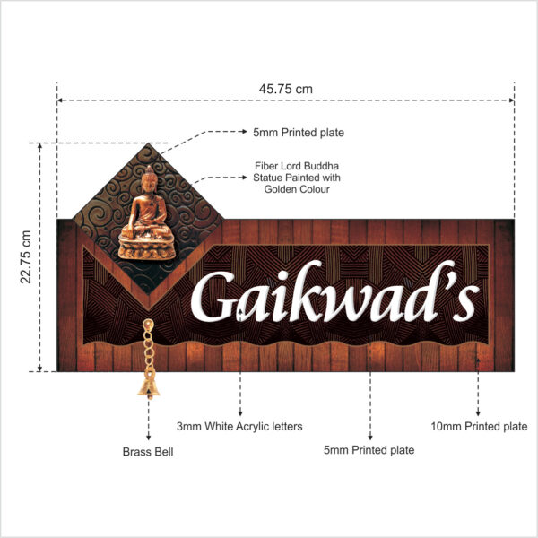 Name Plate for Home, Flat and Office - 100% Waterproof (NP-03) - Image 2