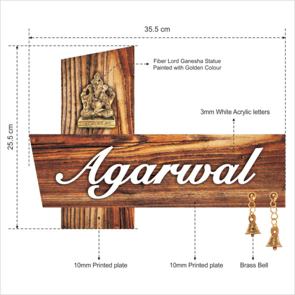Name Plate for Home, Flat and Office - 100% Waterproof (NP-05) - Image 2