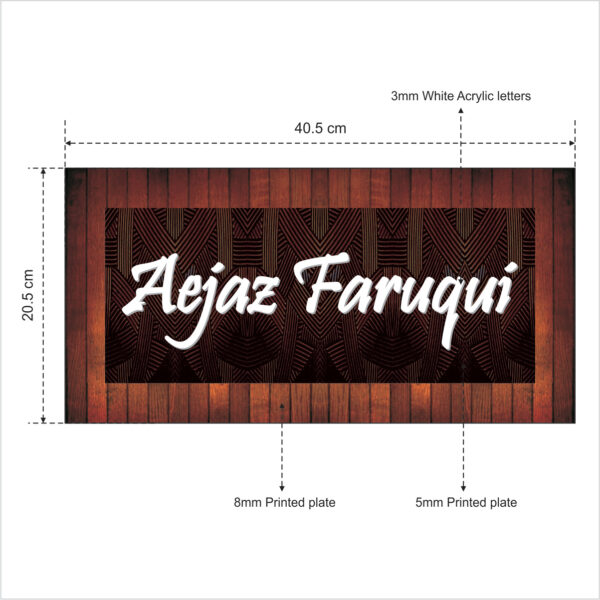 Name Plate for Home, Flat and Office - 100% Waterproof (NP-06) - Image 2