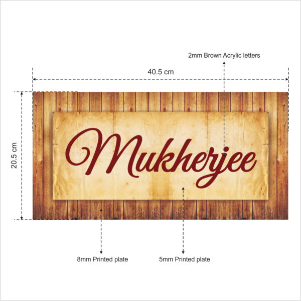 Name Plate for Home, Flat and Office - 100% Waterproof (NP-09) - Image 2