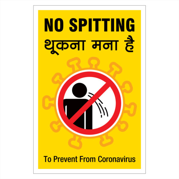 Coronavirus Poster (Covid-19 Safety Sign) - 100% Waterproof (VS-14)