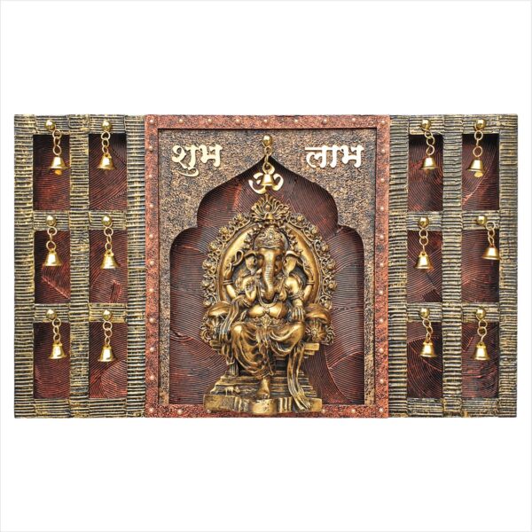 Wall Hanging Mandir with Lord Ganesha (WH-16)