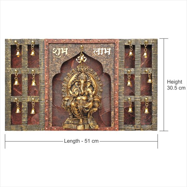 Wall Hanging Mandir with Lord Ganesha (WH-16) - Image 2
