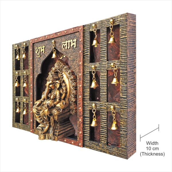 Wall Hanging Mandir with Lord Ganesha (WH-16) - Image 3